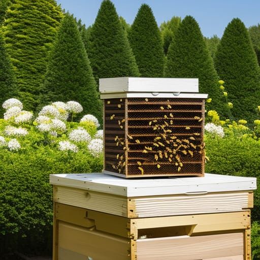 Blooming Garden Beehive: Art Nouveau Concept Art