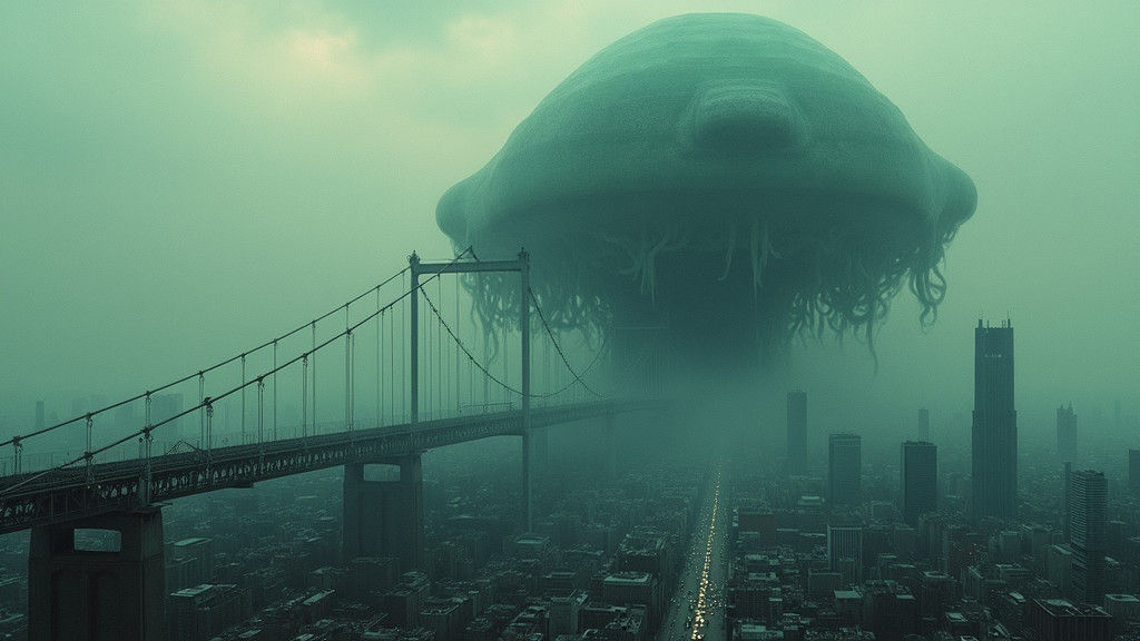 Giant Amoeba Engulfs City: A Biomechanical Apocalypse