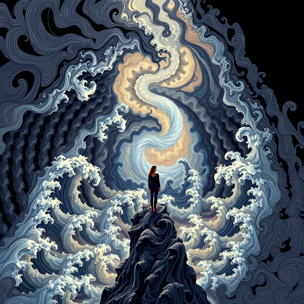 Fractured Woman Disrupts the Cosmos