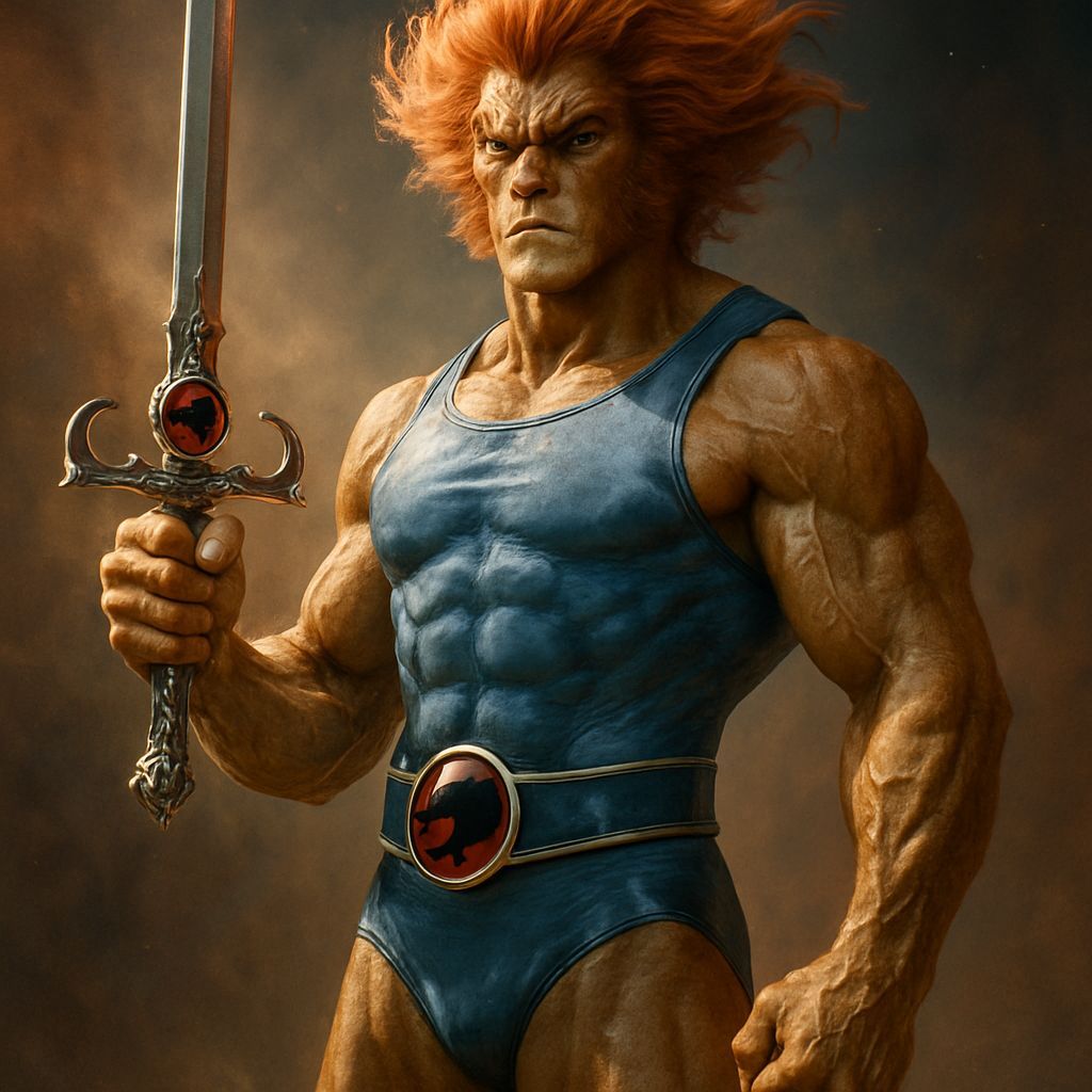 Lion-O Wielding Sword of Omens in Ultrarealism