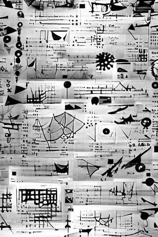 Abstract Graphic Score with Geometric Elements