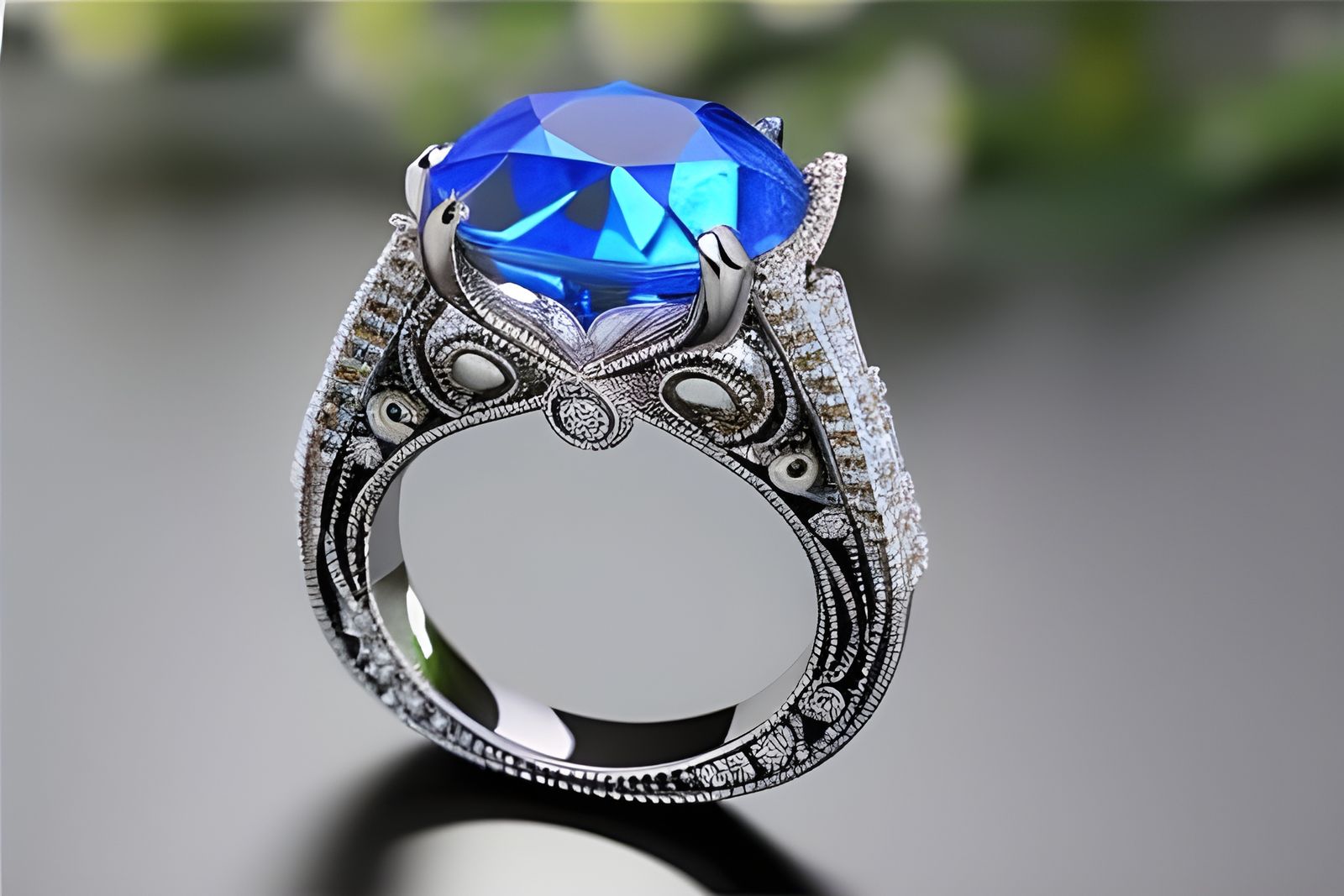 Gorgeous Fantasy Engagement Ring in Space