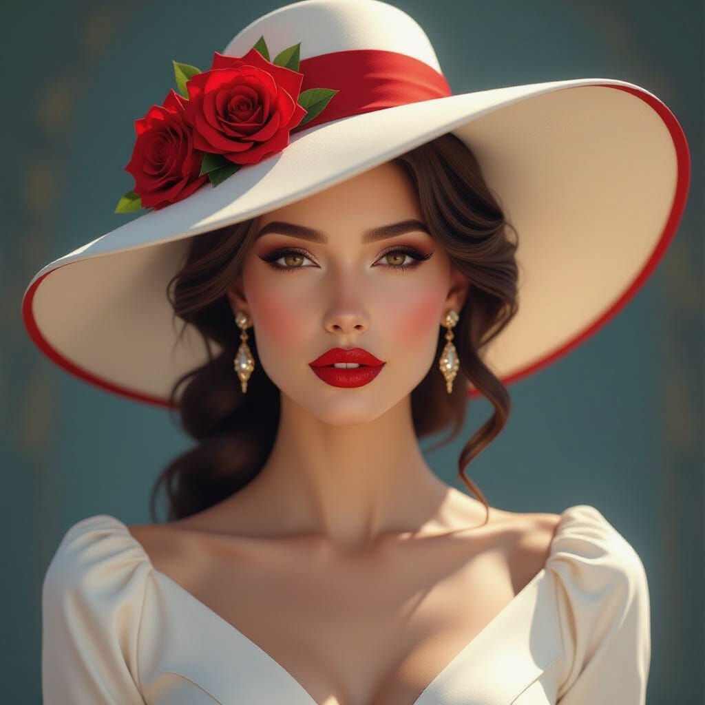 A vision emerges on the canvas, rendered in vivid contrasts....