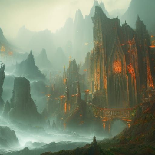 Detailed Matte Painting: Fantastical Birthday Concept Art