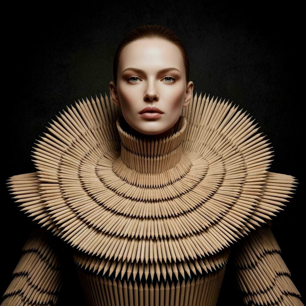 Woman in Sculpted Pencil Gown