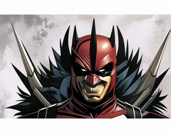 Batman Who Laughs and Carnage Comic Portrait