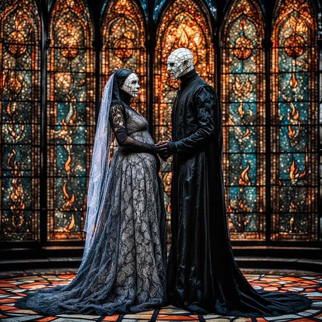 Cenobite Bride in Digital Matte Painting