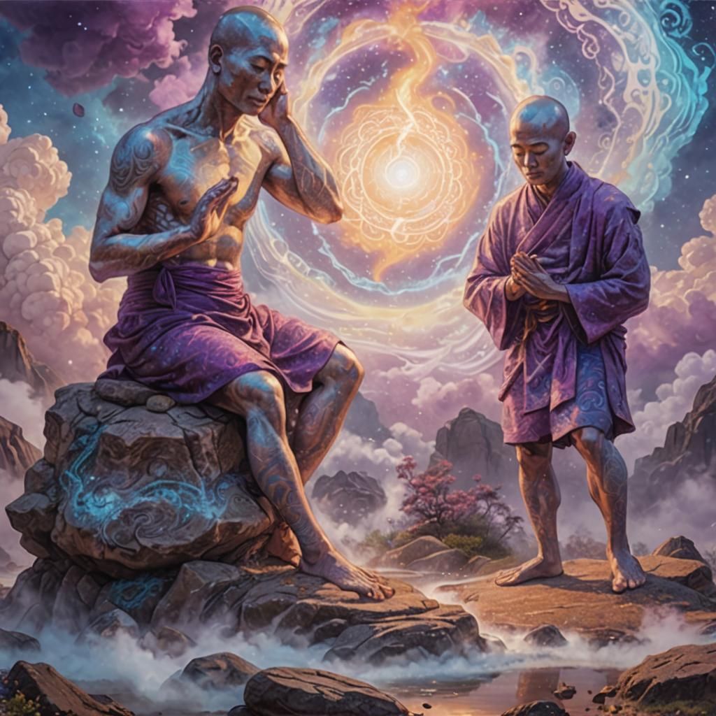 Mystical Blessing: A Surreal Ayahuasca-Inspired Vision