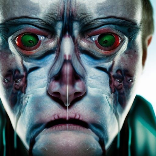 Horror Portrait: Failed Genetic Mutation Experiment