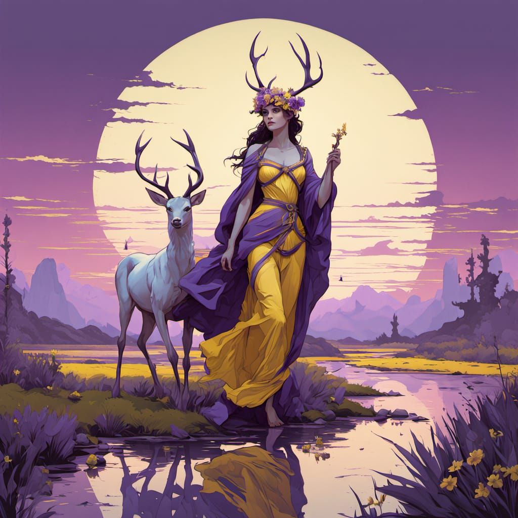 The Queen Of The Albino Deer Has Arrived