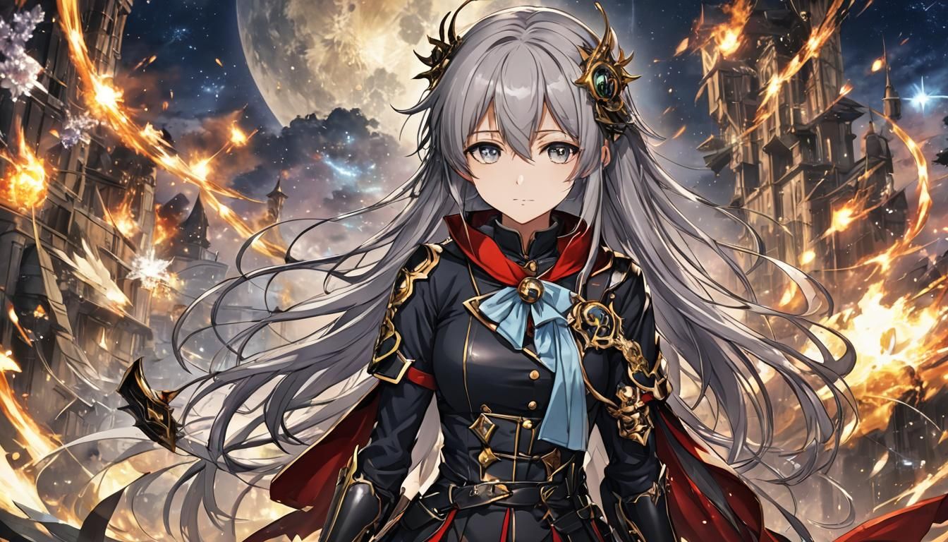 Anime Key Visual Art: Dynamic Character