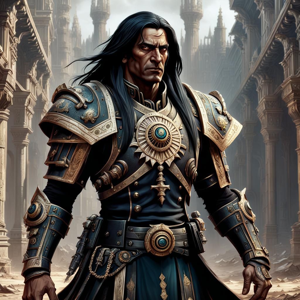 Warhammer 40K Noble: Gothic Indian Male Portrait