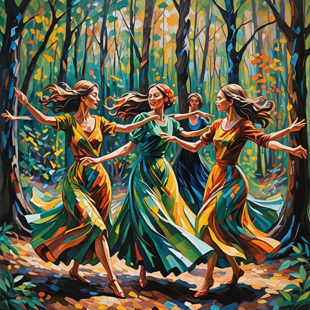 Expressionist Dance in Fauvist Style