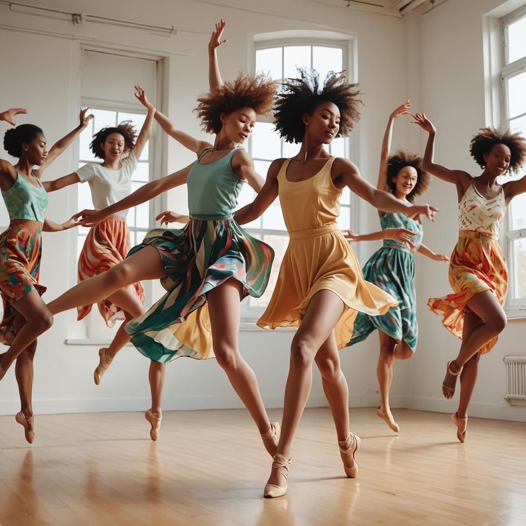 Vibrant Contemporary Dance in Fauvist Style