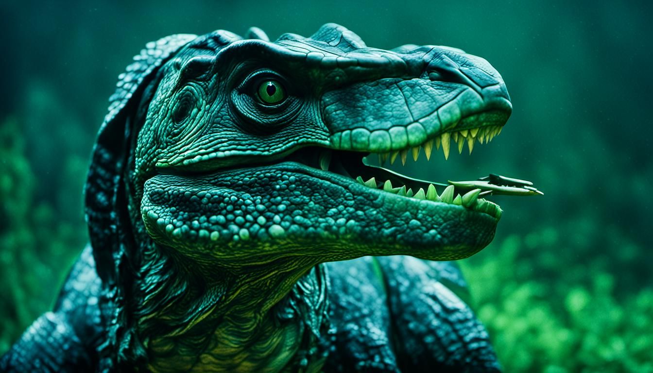 Cinematic Turtle Flute Player Film Still