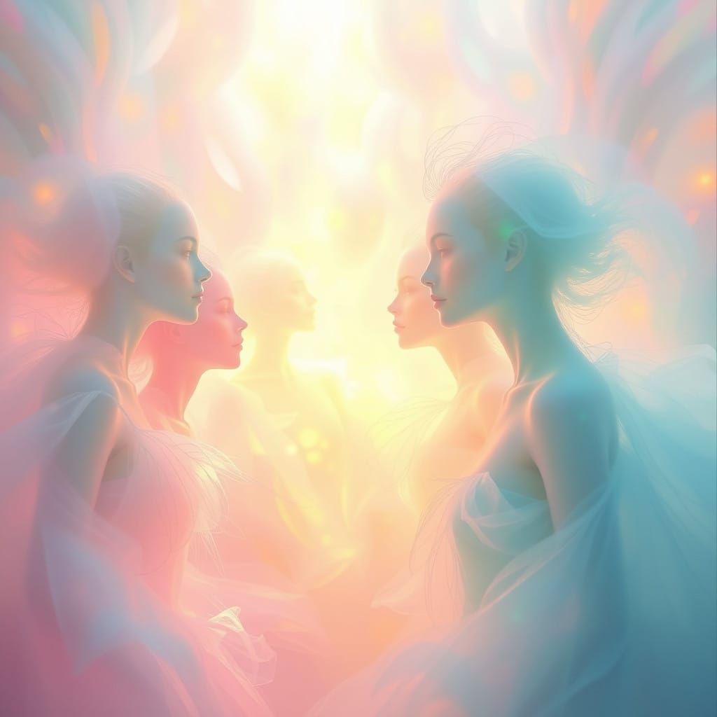 Luminescent Beings of Weightless Wonder