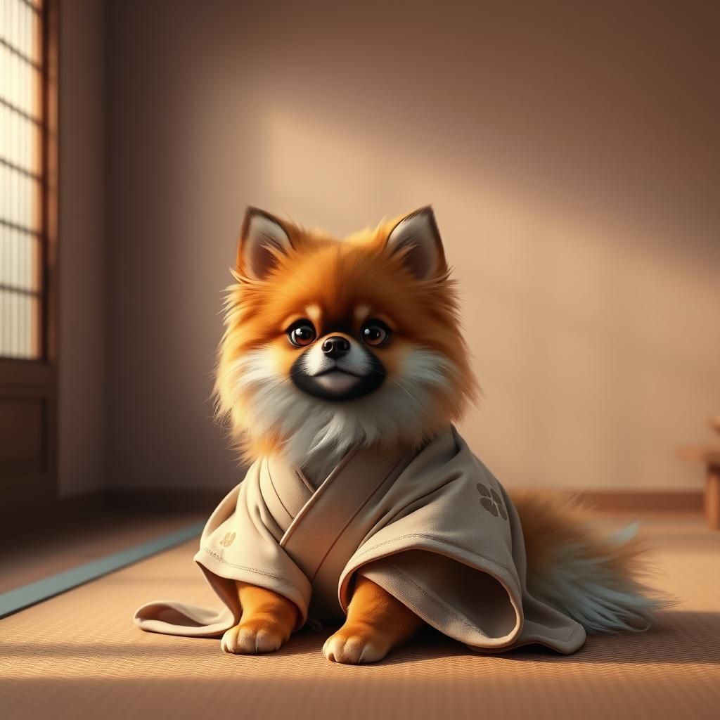 Just Spitz doing yoga