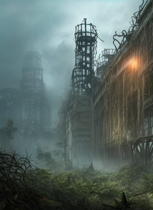 Dystopian Steel Skeletons and Derelict Towers