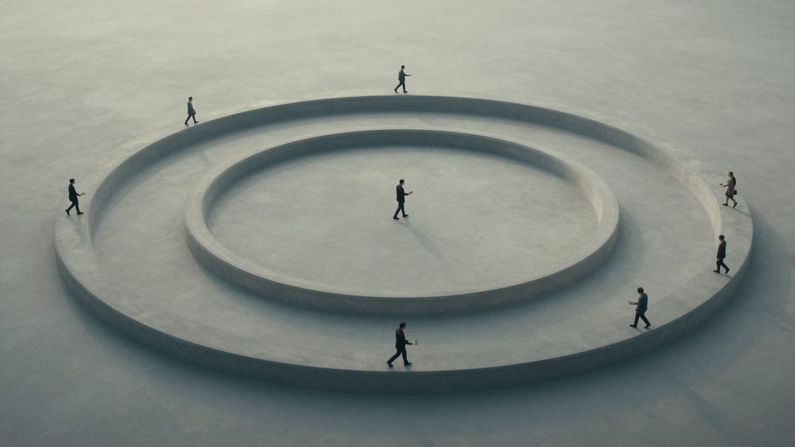 Cinematic Dystopian Concept Art of Control System