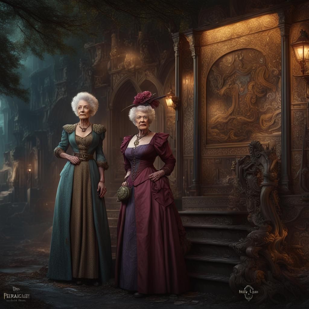 Dr Evadne Hinge and Dame Hilda Bracket. Perri St. Claire. St...