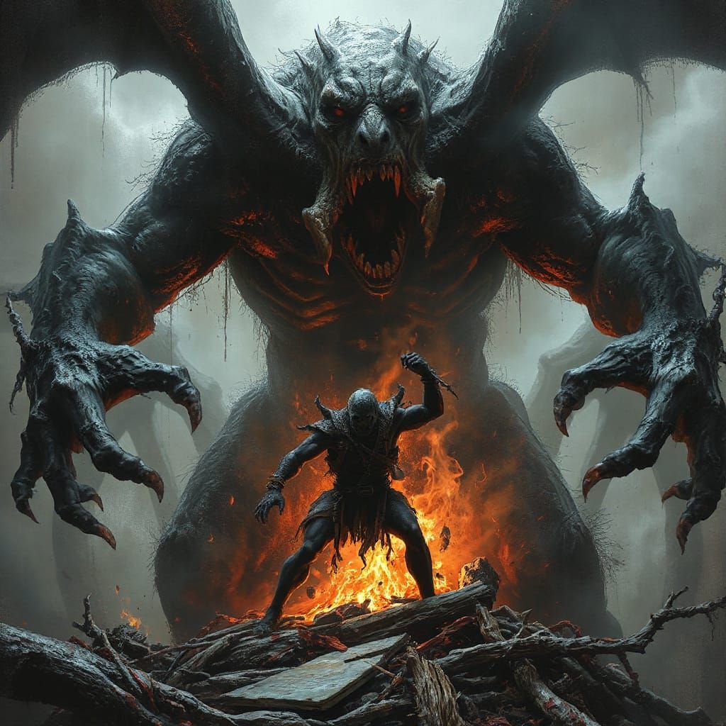 Weasels Ripped My Flesh Horror in Gustave Doré Style