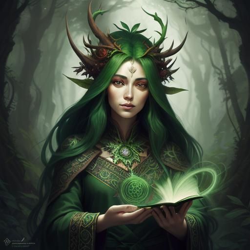 Forest Shaman Portrait in Dittman Style