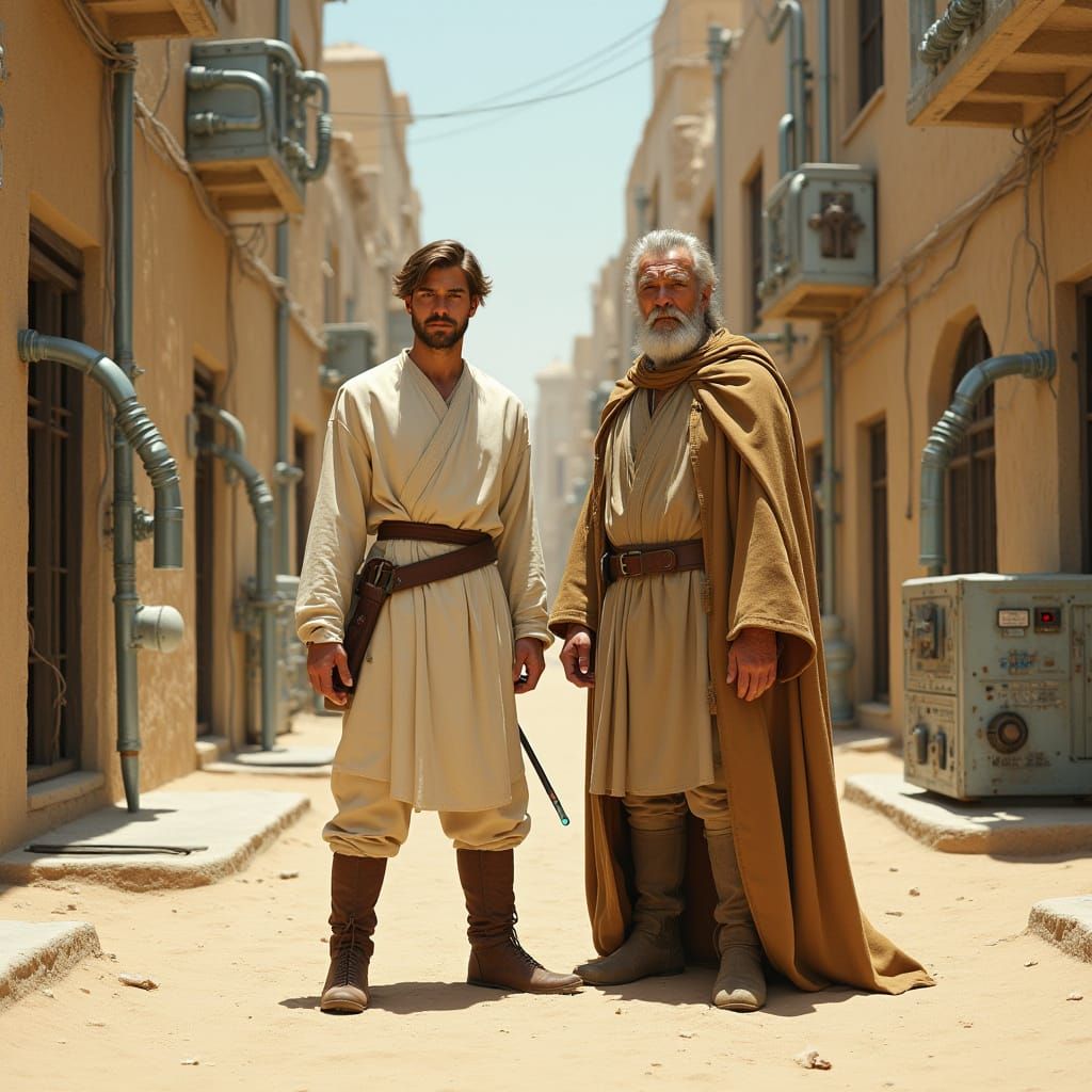 Hyper Realistic Portrait of a Warrior Guardian in a Futurist...