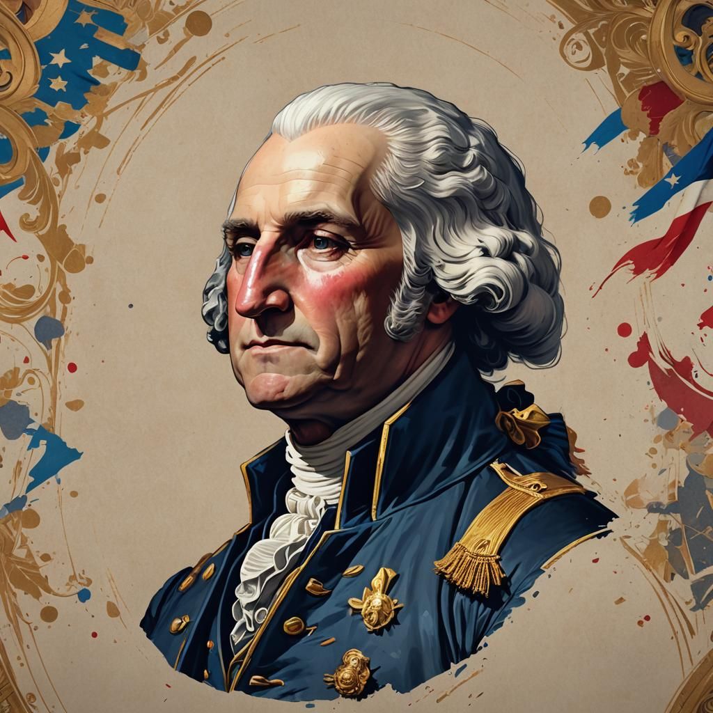 George Washington Portrait in Artgerm Style
