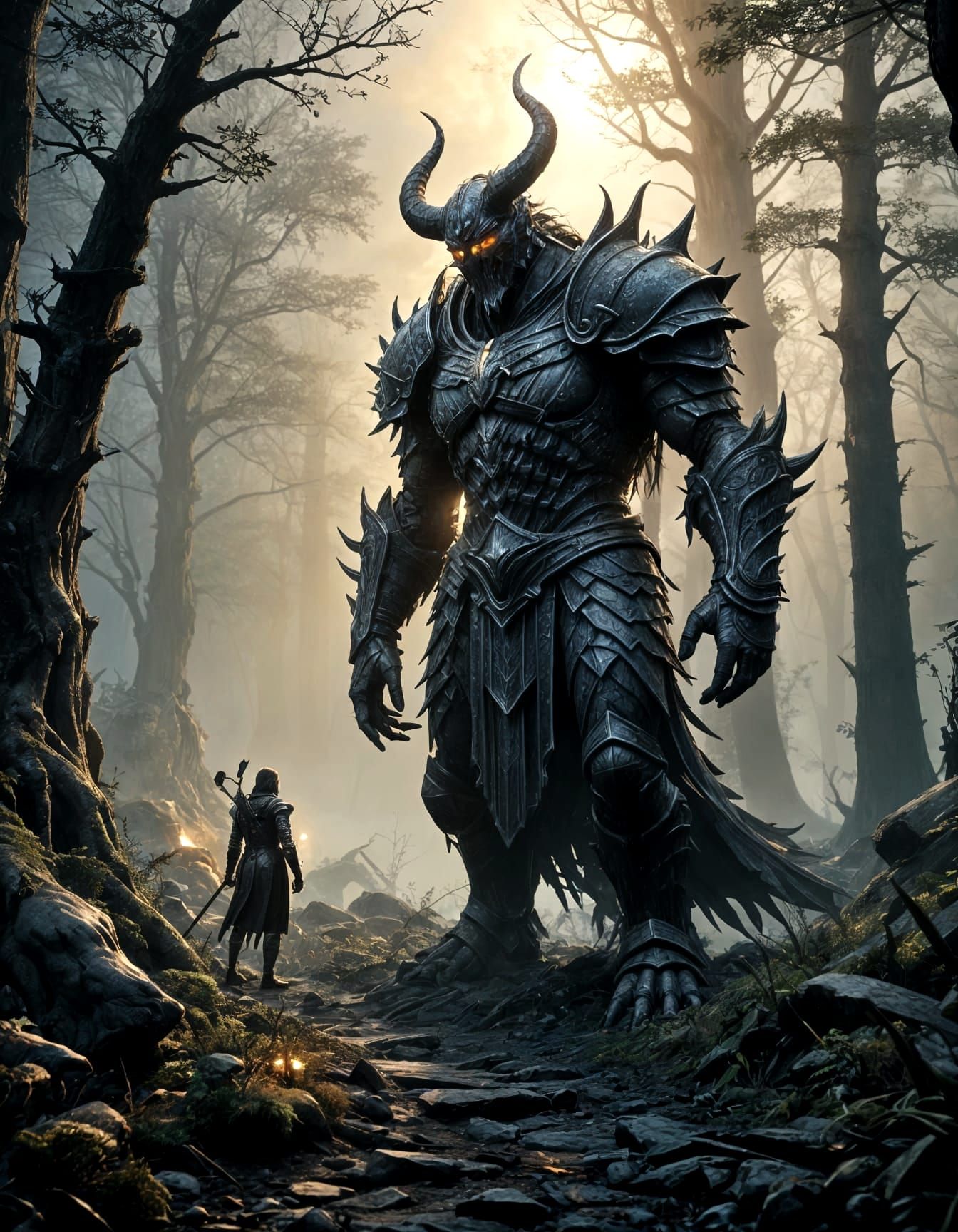 Ethereal Guardian of the Misty Forest