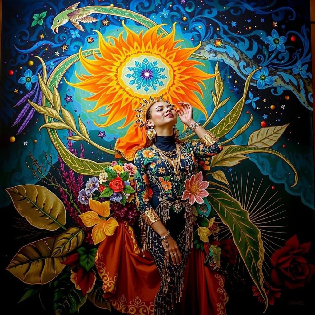 Psychedelic Garden of Cosmic Mystery