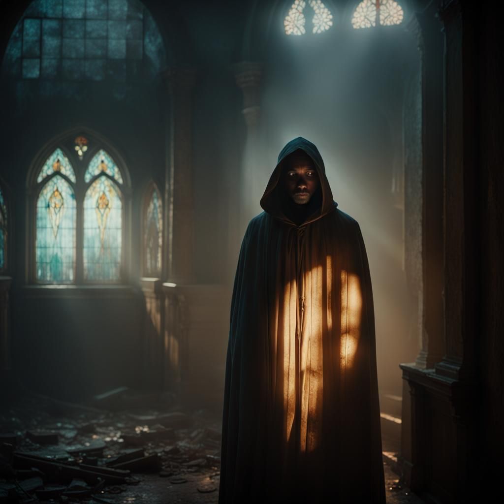 Ethereal Apparition in Abandoned Mansion