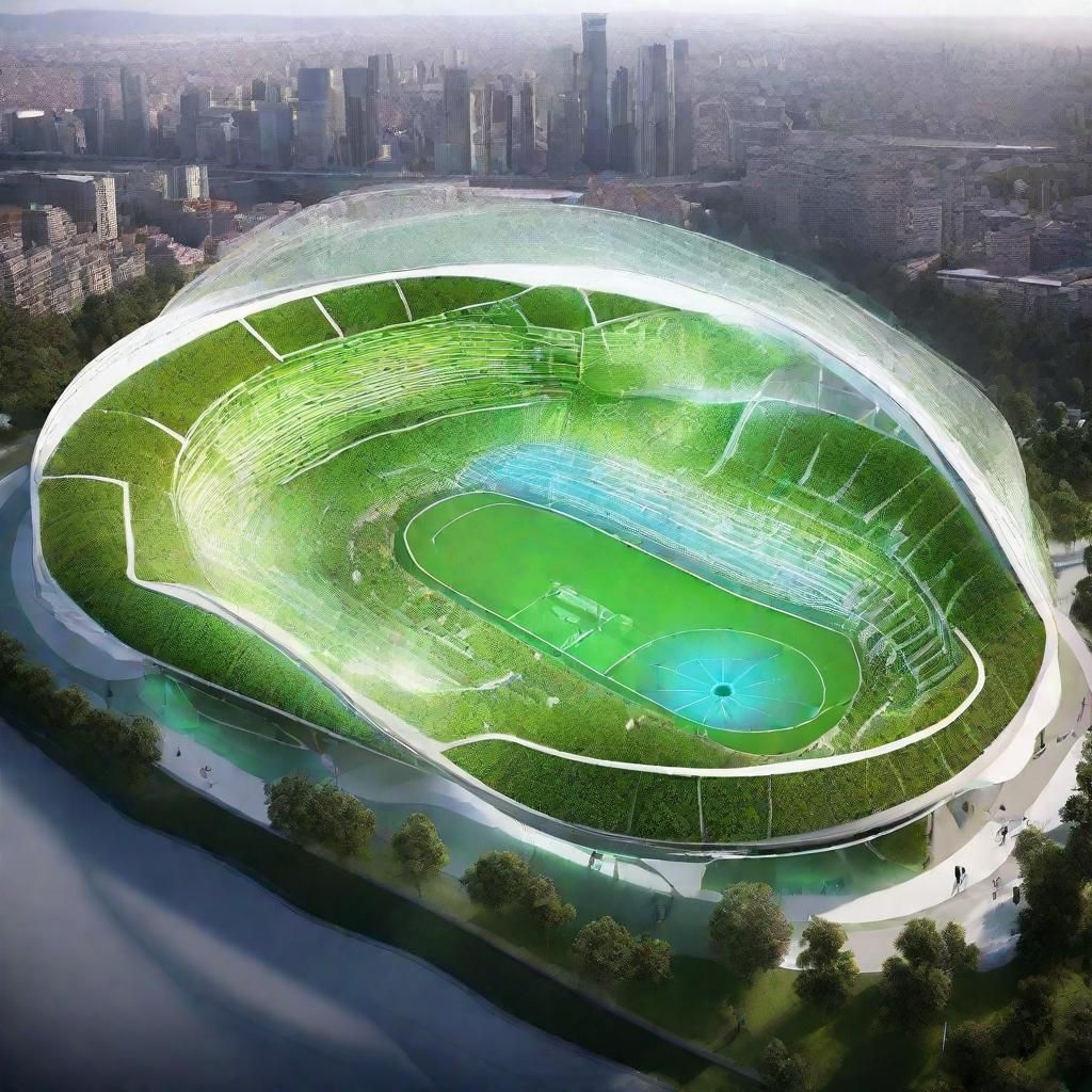 Futuristic Green Biomimetic Smart Sport Arenas