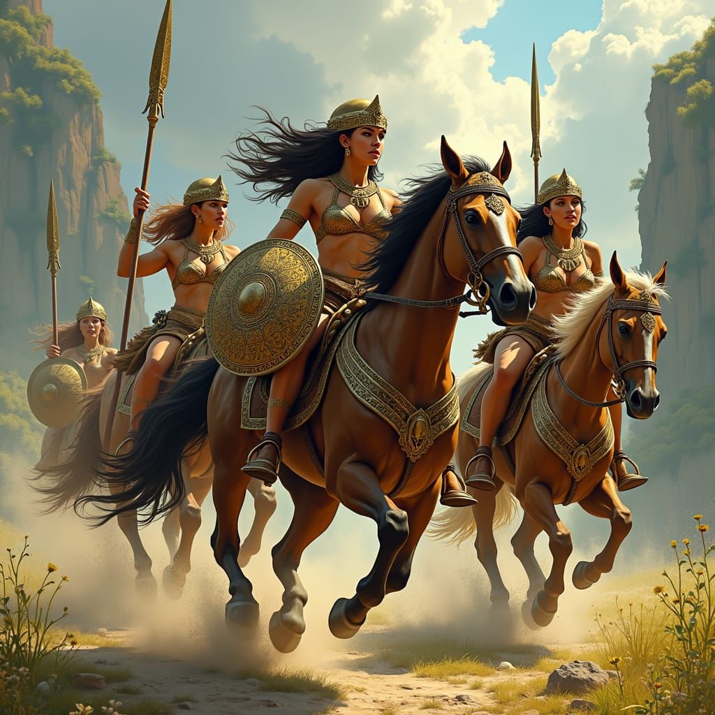 Amazonian Warriors Ride with Precision and Poise