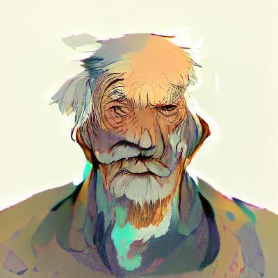 AI Generated Portrait of an Old Man