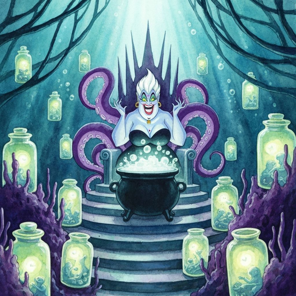 Ursula's Secret Lair: A Watercolour Masterpiece