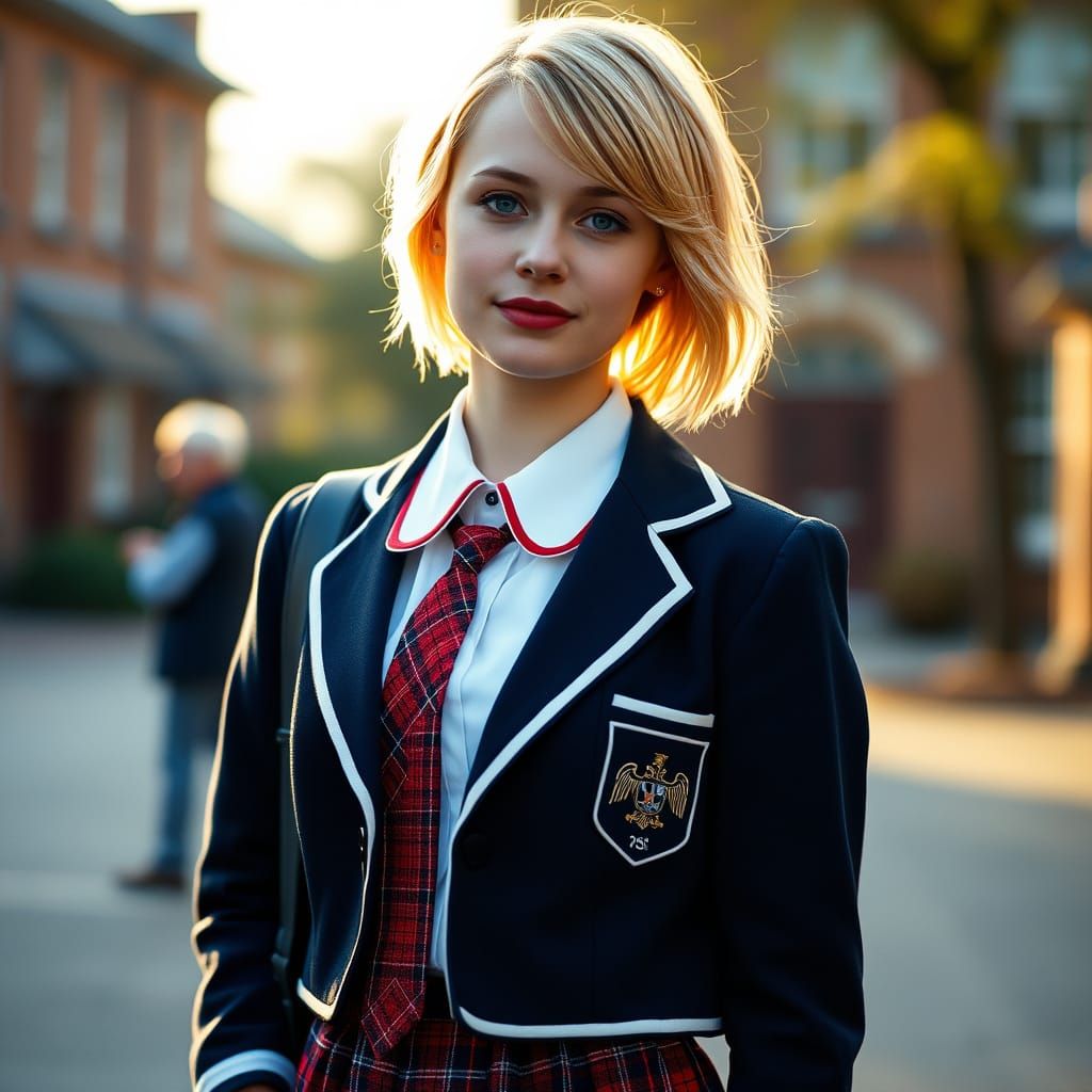 English Schoolgirl Steps into University Life