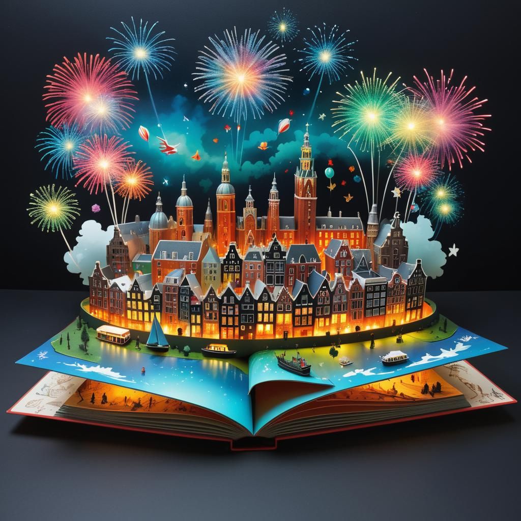 Amsterdam Holographic Fireworks in Jansson Style