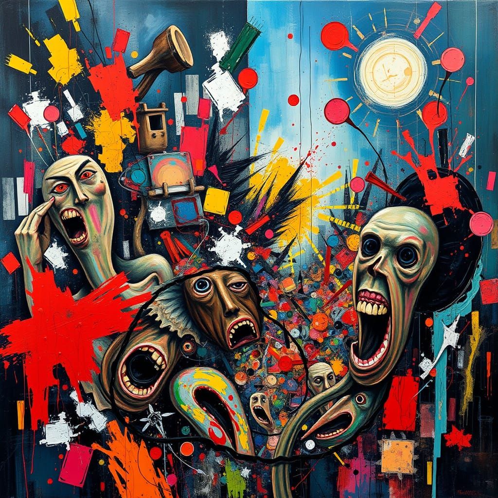 Vibrant Chaos in a Surreal Landscape