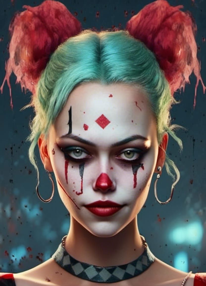 Harley Quinn with my face