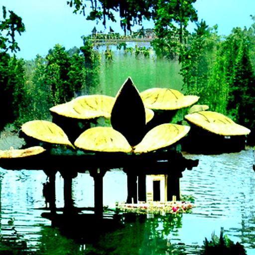 Forest Palace and Lotus Pond