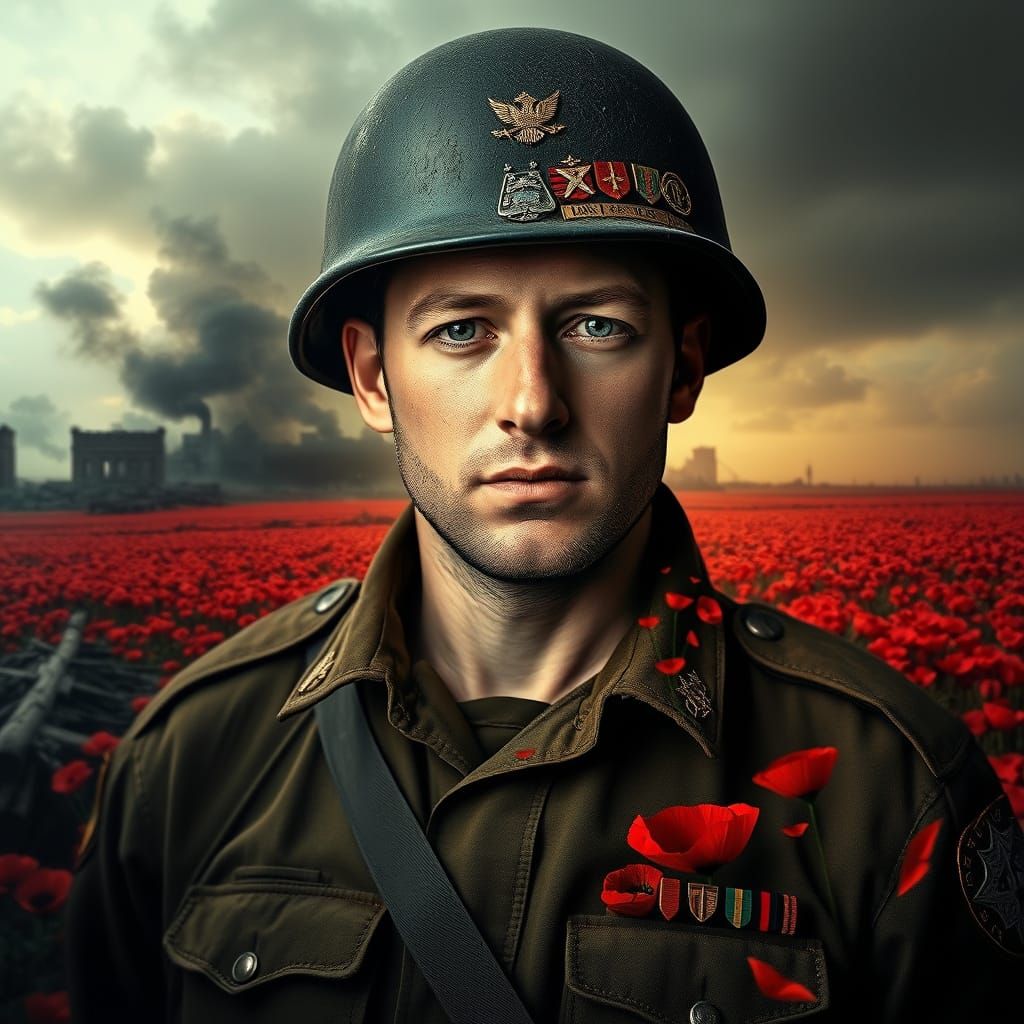 Soldier, Poppy Field