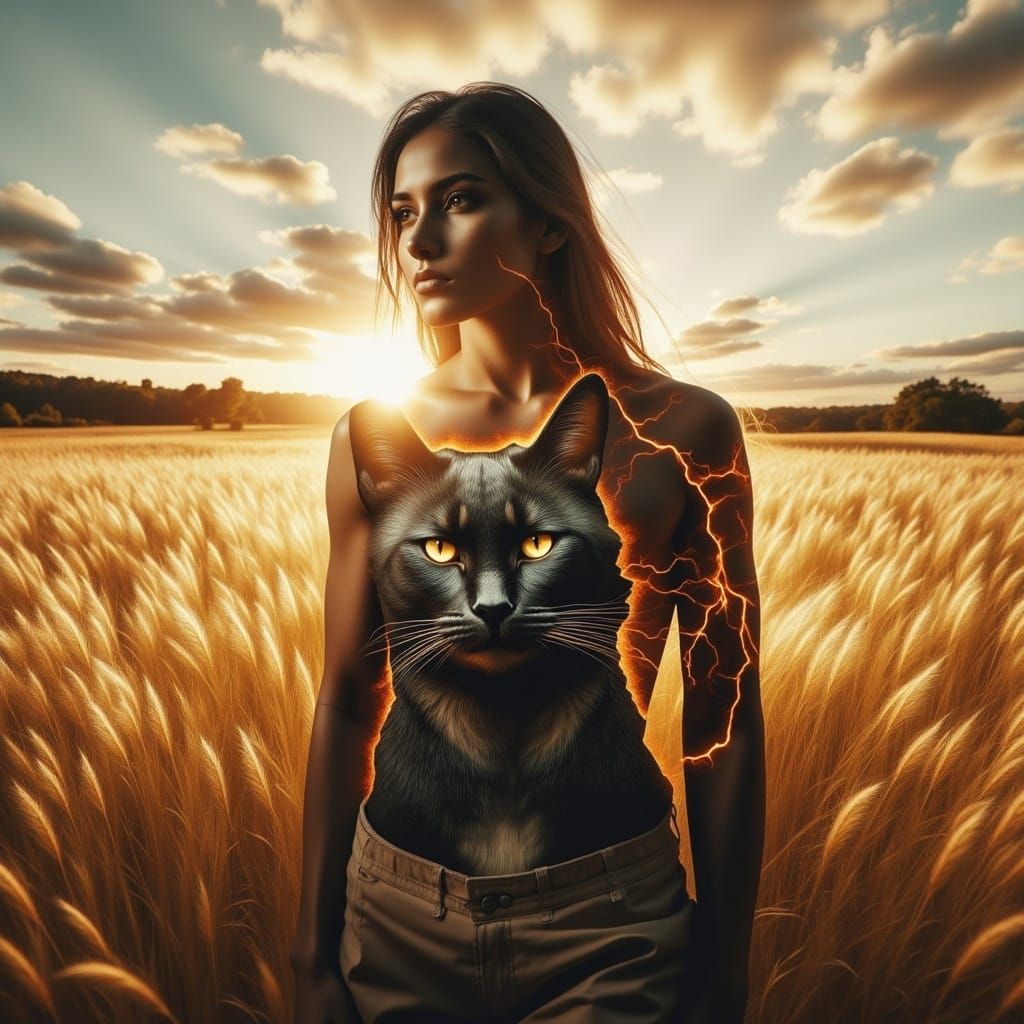 Mysterious Dark-Haired Man Channels Ancient Feline Power