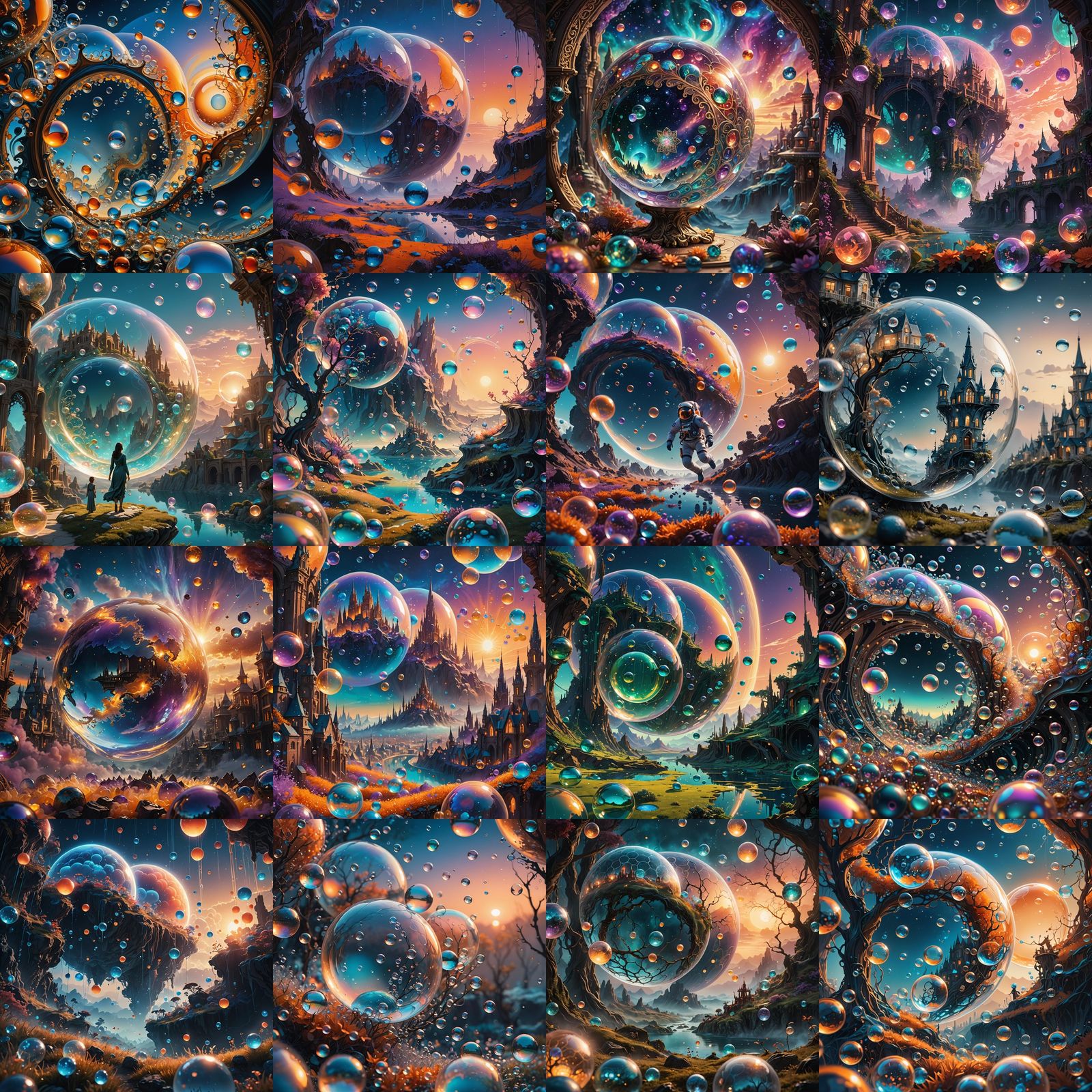 Worlds in Bubbles: Fantasy Concept Art