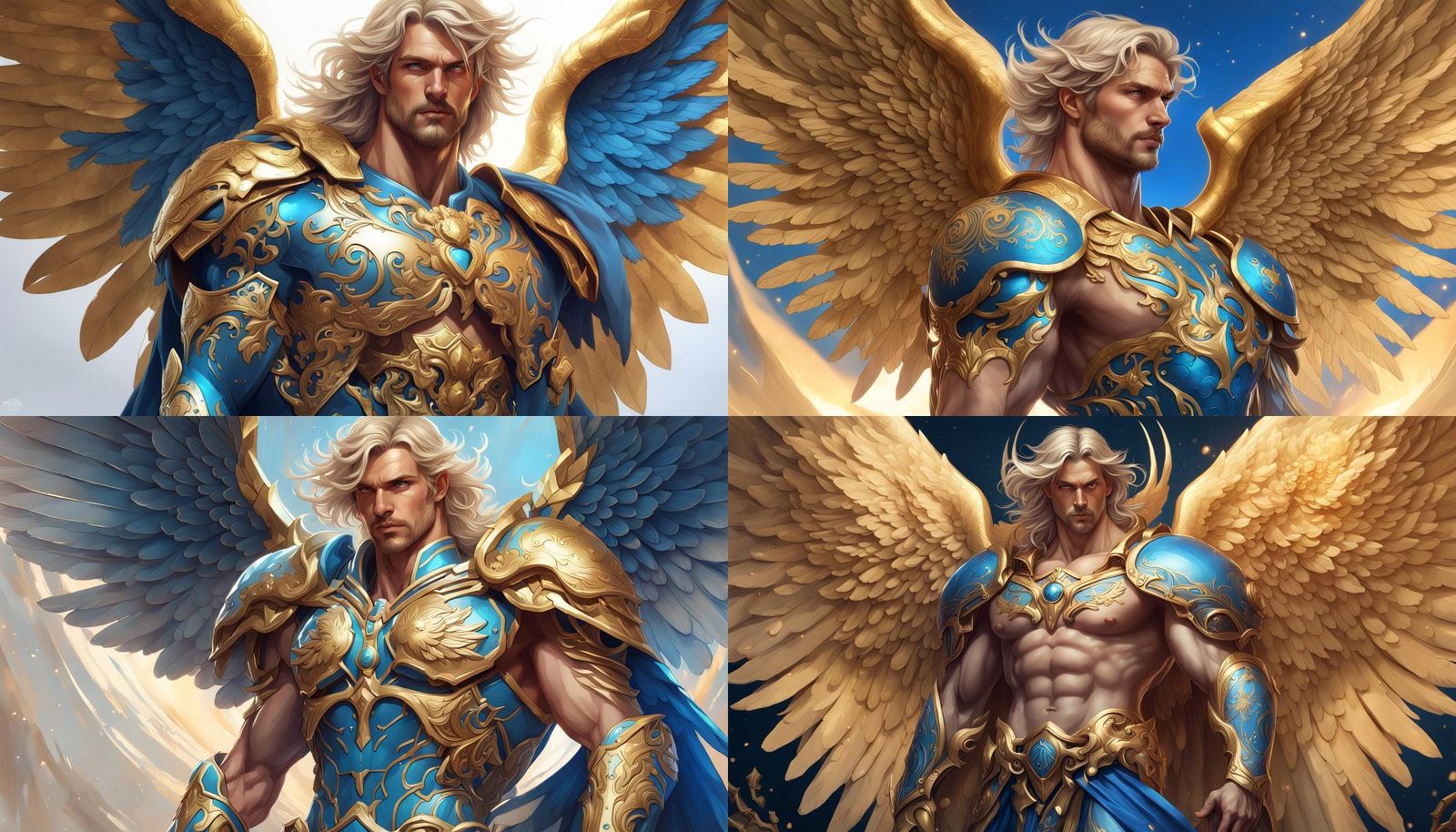 Armored Angel in Hyperrealistic Zodiac Concept Art