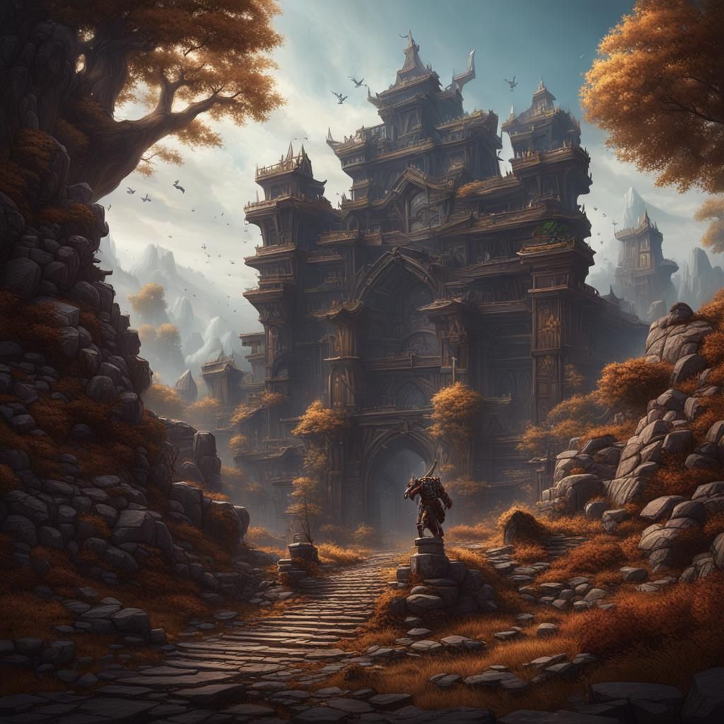 Fantastical Juggernaut in Detailed Matte Painting