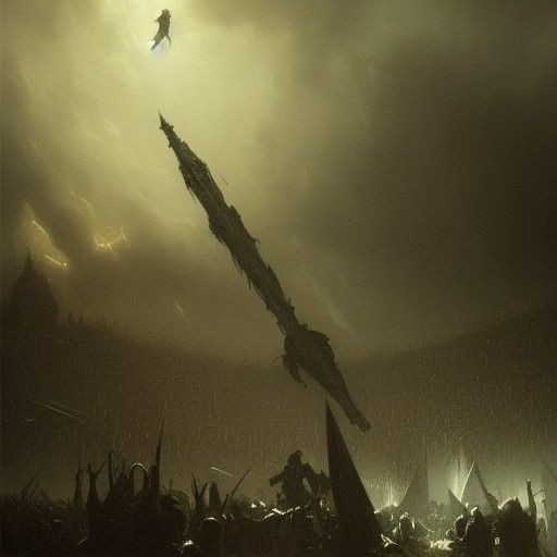 Horrific Vision of War as Etching