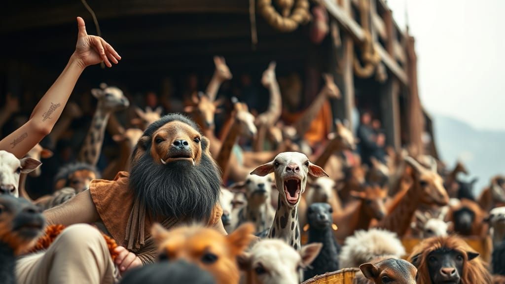 Comical Chaos on Noah's Ark: A Wildlife Photographer's Momen...