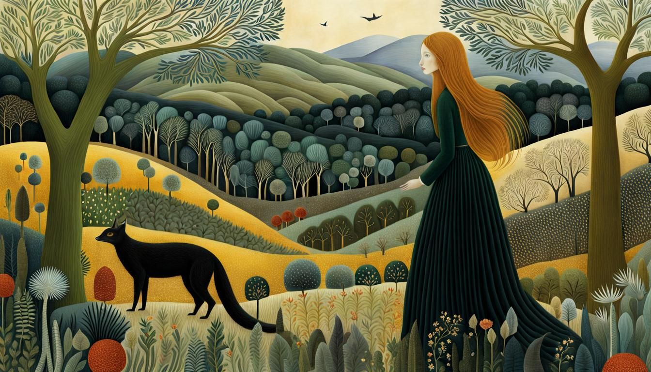 Mythical Desert Creatures in Dreamlike Digital Art