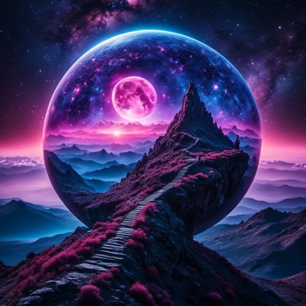 Unseen Purple Planet of Immense Beauty