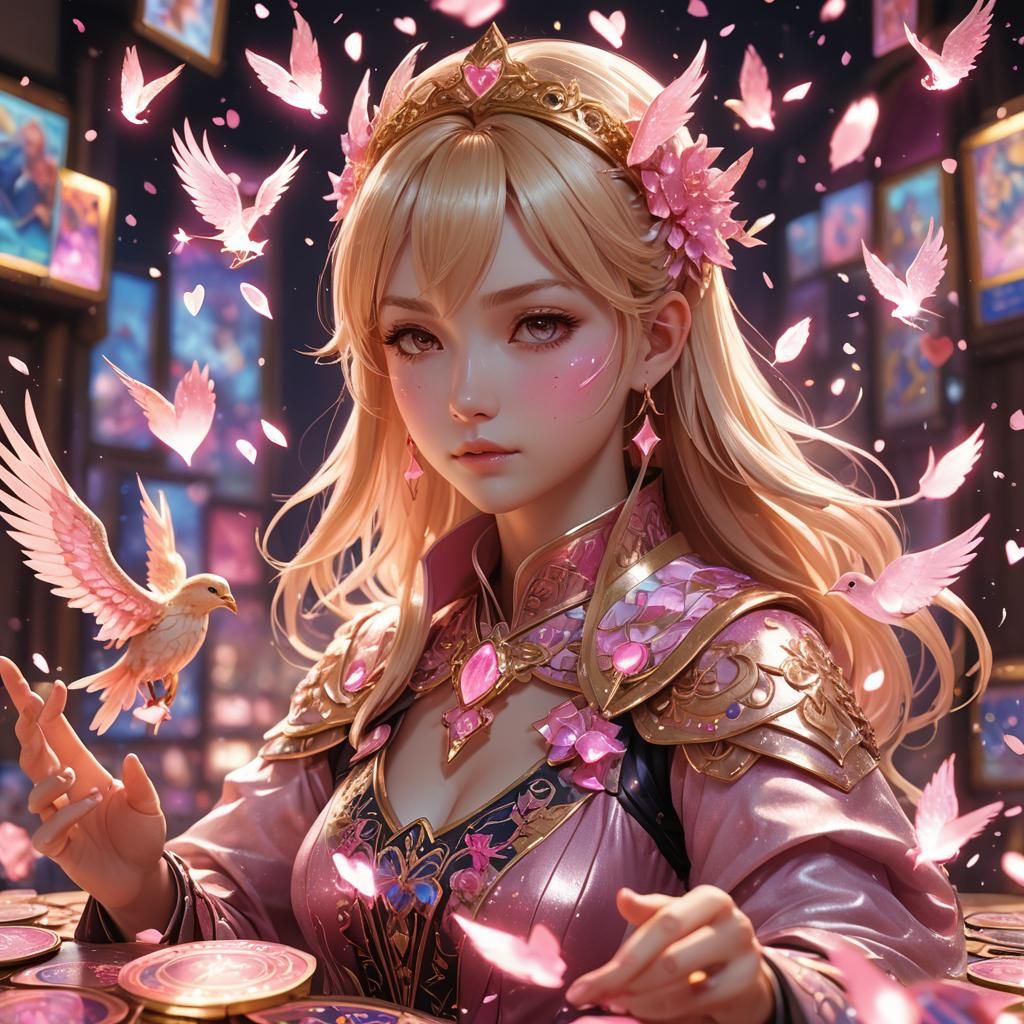 Love Phoenix Tarot Reader in Anime 3D Art